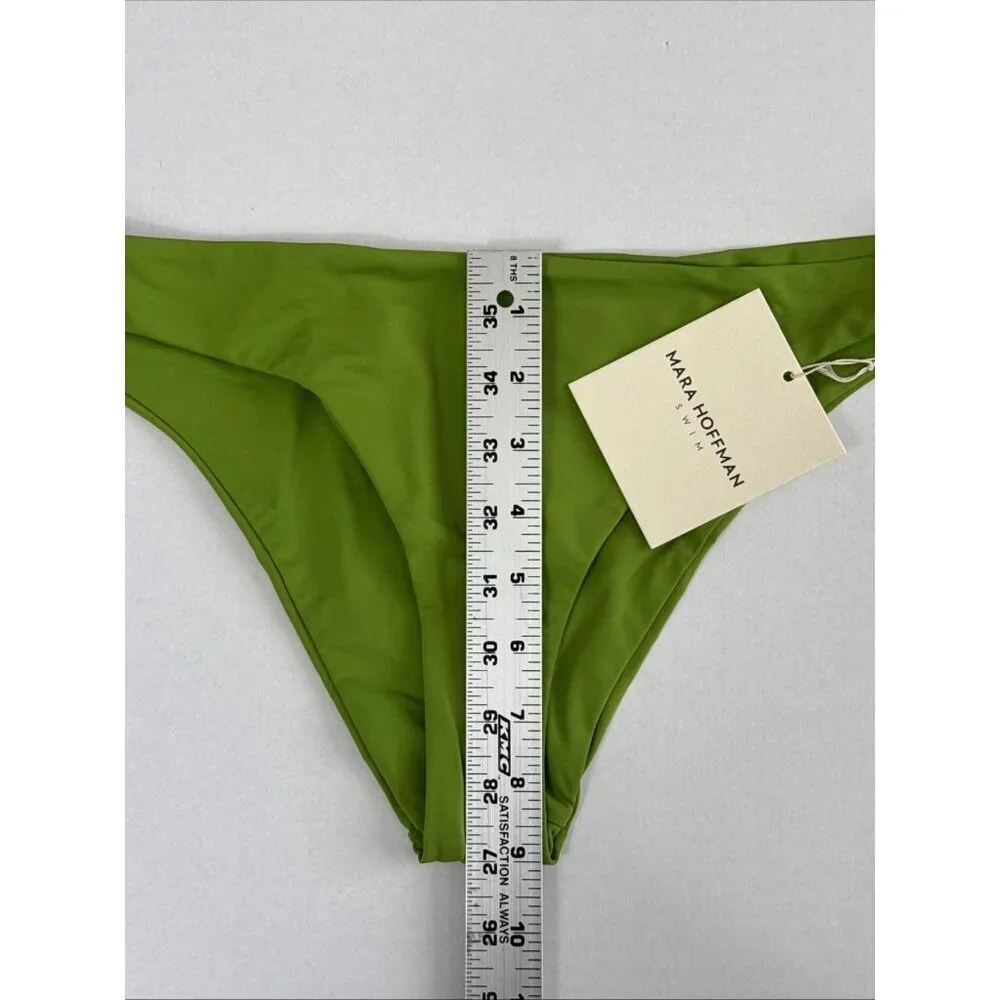 Mara Hoffman Women's L KAY‎ CICORIA Green Bikini Swim Bottom NWT UPF 50+